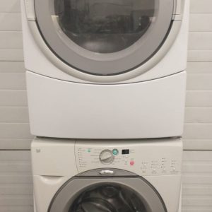 USED SET WHIRLPOOL DUET WASHER GHW9150PW4 DRYER YGEW9259PW1 5