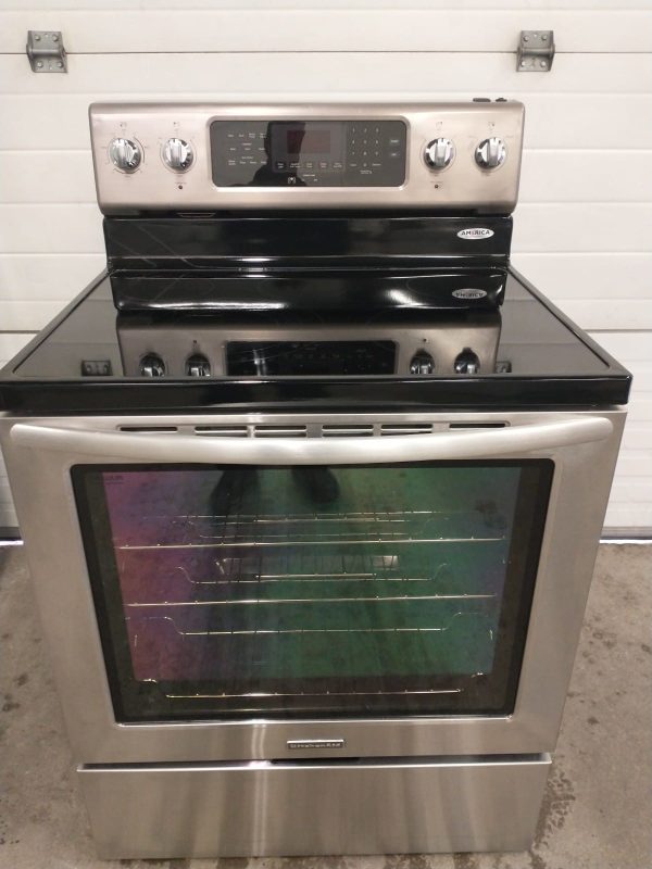 USED ELECTRICAL STOVE KITCHENAID YKERS303BSS1