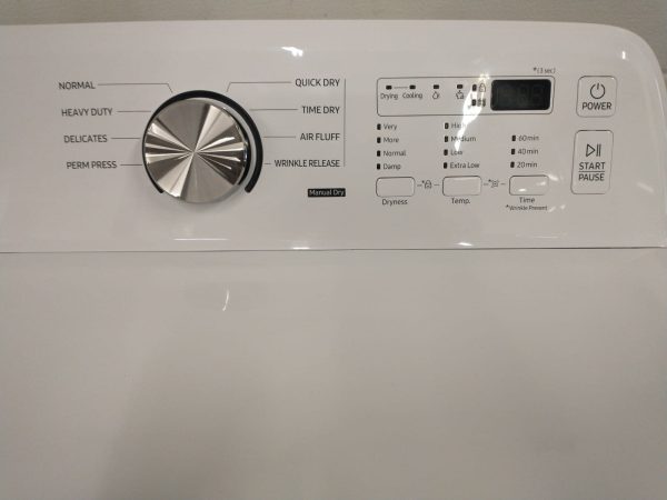 New Open Box Floor Model Set Samsung Washer Wa44a3205aw And Dryer Dve45t3200w 