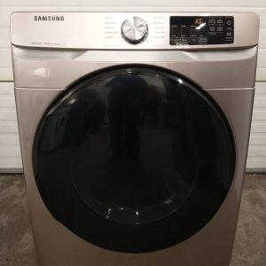OPEN BOX SAMSUNG SET WASHER WF45R6100AC 5.2 CU. FT AND DRYER DVE45T6100CAC 7.5 CU. FT 1
