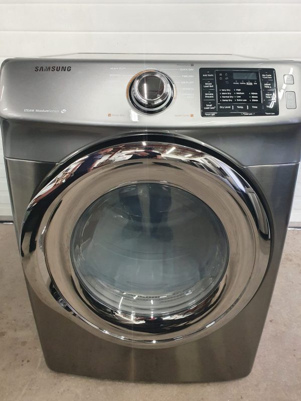 SET SAMSUNG WASHER ( OPEN BOX ) WF45M5500AP AND DRYER ( USED ) DV42H5200EP