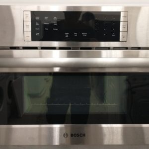 USED BUILT IN OVEN WITH MICROWAVE FUNCTION BOSCH HMC80251UC01 2