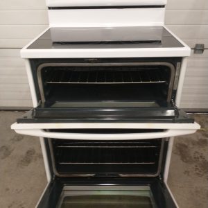 USED ELECTRICAL STOVE WHIRLPOOL WITH DOUBLE OVEN YMET8885XW00