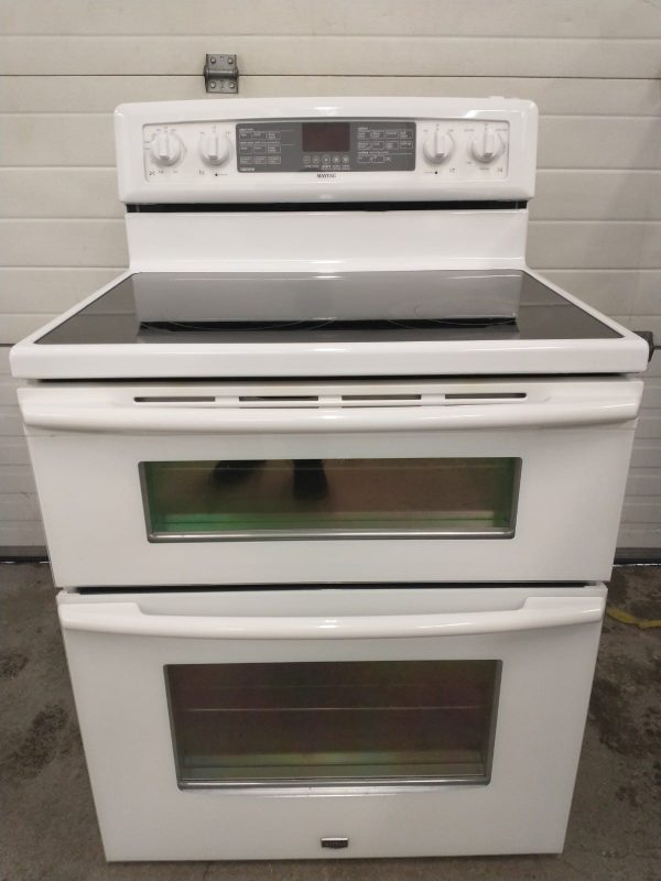 Used Electrical Stove Whirlpool With Double Oven  Ymet8885xw00