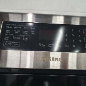 USED LESS THAN 1 YEAR ELECTRICAL STOVE SAMSUNG NE59J7630SSAC 30 INCH. SELF CLEAN STEAM CLEAN SLOW COOK BREAD PROOF 3