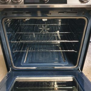 USED LESS THAN 1 YEAR GAS PROPANE STOVE NX60T8711SGAA Range Slide In 30 Exterior Width 3