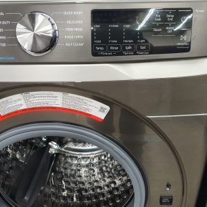 USED LESS THAN 1 YEAR SET SAMSUNG WASHER WF456100APUS 5.2 CU.FT AND GAS DRYER DVG45T6100PAC 7.8 CU.FT 392729 1