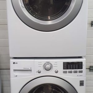 USED SET LG WASHER WM3170CW 4.5 CU.FT AND DRYER DLE3170W 7.2 CU.FT 392728 5