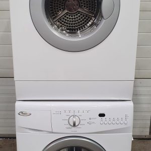 USED SET WHIRLPOOL APPARTMENT SIZE WASHER WFC7500VW2 AND DRYER YWED7500VW 342423 1