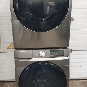 OPEN BOX SAMSUNG SET WASHER WF45R6100AP AND DRYER DVE45T6100PAC 4