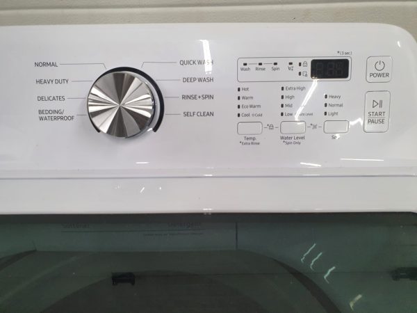 Open Box Samsung Washing Machine Floor Model Wa44a3205aw