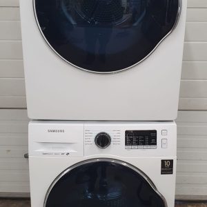 Open Box Set Samsung Floor Model Appartment Size With Steam And Dryer