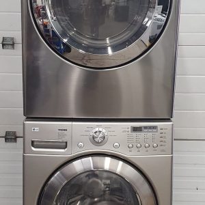 USED LG SET WASHER WM2377CS AND DRYER DLE3700V 5