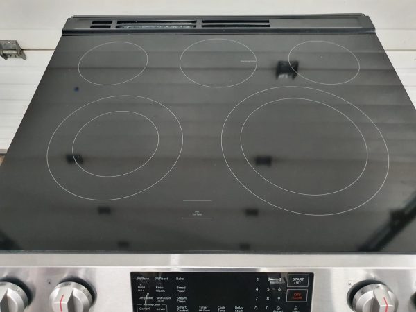 Used Samsung Electrical Slide In Stove Less1 Than Year Ne63t8311ss/ac