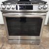 USED SAMSUNG GAS ( PROPANE ) STOVE LESS THAN 1 YEAR NX60T8711SG/AA