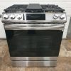 USED SAMSUNG INDUCTION STOVE LESS THAN 1 YEAR NE58K9560WS/AC