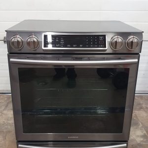 Used Samsung Slide In Induction Stove Less Than 1 Year NE58K9560WG/AC