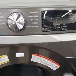 OPEN BOX SAMSUNG SET WASHER WF45R6100AP AND DRYER DVE45T6100PAC 6