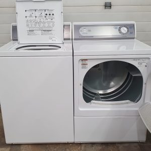 USED COMMERCIAL SET ALLIANCE HUEBSCH WASHER AWZ51NW 1102 DRYER AEZ17AWF1702 3