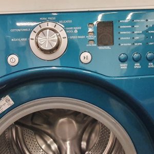 USED LG SET WITH PEDESTALS WASHER WM22331CU AND DRYER DLE3733U 4