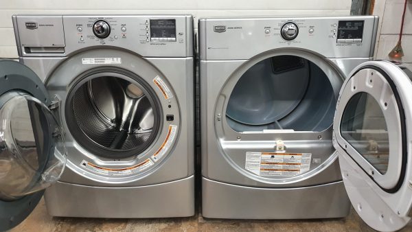 Used Maytag Set Washing Machine YMHWE251YL00 And Electrical Dryer YMEDE250XL0