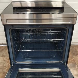 USED SAMSUNG ELECTRICAL STOVE NE63A6511SSAC LESS THAN 1 YEAR 4