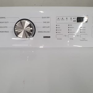 USED SAMSUNG SET WASHER WA44A3205AW AND DRYER DVE45T3200W 6