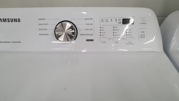 USED SAMSUNG SET WASHER WA44A3205AW AND DRYER DVE45T3200W