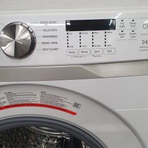 USED SAMSUNG SET WASHER WF45T6000AW AND DRYER DVE45T6005WAC LESS THAN 1 YEAR 2