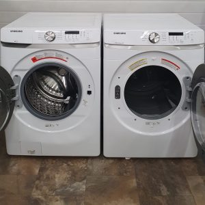 USED SAMSUNG SET WASHER WF45T6000AW AND DRYER DVE45T6005WAC LESS THAN 1 YEAR 5