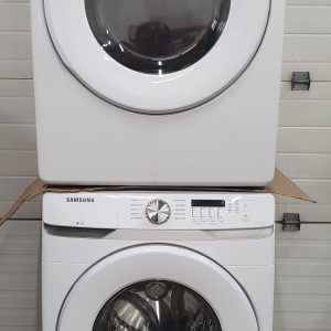 USED SAMSUNG SET WASHER WF45T6000AW AND DRYER DVE45T6005WAC LESS THAN 1 YEAR 6