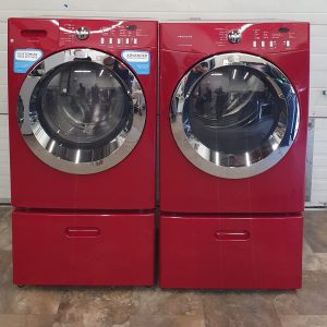 USED SET MAYTAG WITH PEDESTALS WASHER CAQE7077KR0 DRYER ATF8000FS1 3