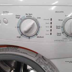 USED WHIRLPOOL SET WASHER LHW0050PQ4 AND DRYER YLEW0050PQ APPARTMENT SIZE 3