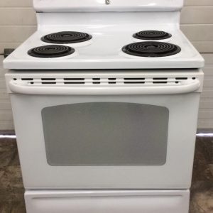USED ELECTRICAL STOVE GE JCBP350DT1WW 5