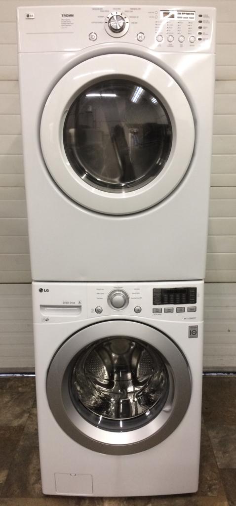 Used LG Set Washer Wm3170cw & Dryer Dle3777w