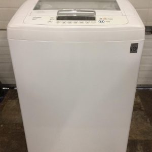 USED LG SET WASHER WT1101CW 4.5 CU.FT AND DRYER DLE1101W 1
