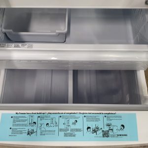 Open Box Samsung Refrigerator RF220NFTAWW 3