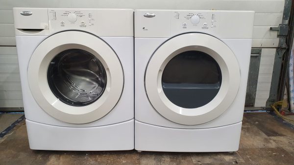 Used Whirlpool Set Washer Wfw9050xw02 & Dryer Ywed9050xw1