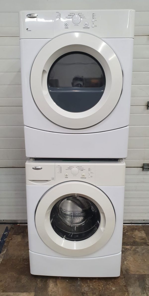 Used Whirlpool Set Washer Wfw9050xw02 & Dryer Ywed9050xw1