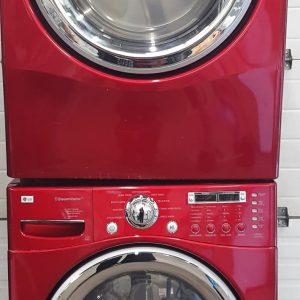 Used LG Set Washer WM2487HRM and Dryer DLE7177RM 3
