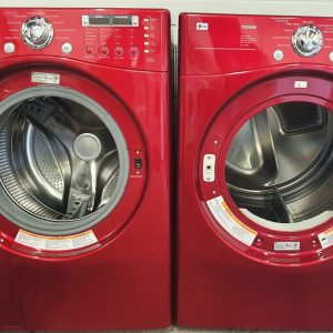 Used LG Set Washer WM2487HRM and Dryer DLE7177RM 8