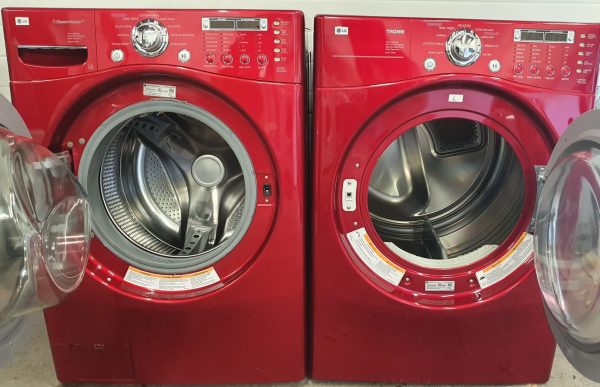 Used LG Set Washer WM2487HRM and Dryer DLE7177RM