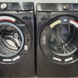 Used Less Than Year Samsung Set Washer WF45R6300AVUS and Dryer DVE45R6300VAC 3