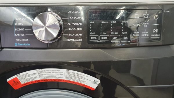 Used Less Than Year Samsung Set Washer WF45R6300AV/US and Dryer DVE45R6300V/AC