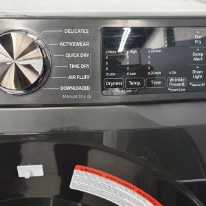 Used Less Than Year Samsung Set Washer WF45R6300AVUS and Dryer DVE45R6300VAC 6