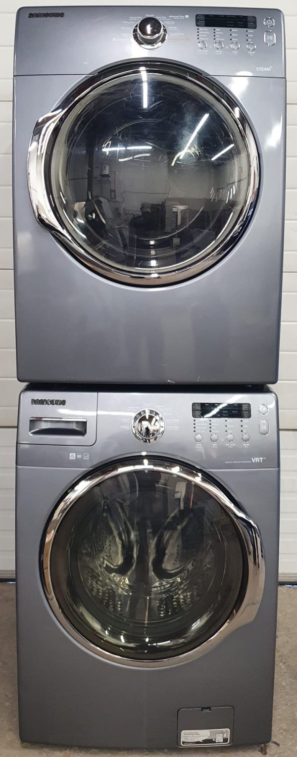 Used Samsung Set Washer WF340AEG/XAC and Dryer DV350AEG