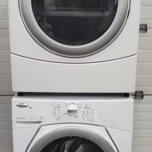 Used Set Whirlpool Washer WFE9150WW00 and Dryer YWED9150WW 1