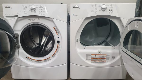Used Set Whirlpool Washer WFW9150WW00 and Dryer YWED9150WW0