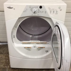 Used Whirlpool Set Washer WFW9150WW01 Electrical Dryer YWED8300SW1 8