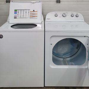Used Whirlpool Set Washer WTW5000DW2 and Dryer YWED49STBW1 1